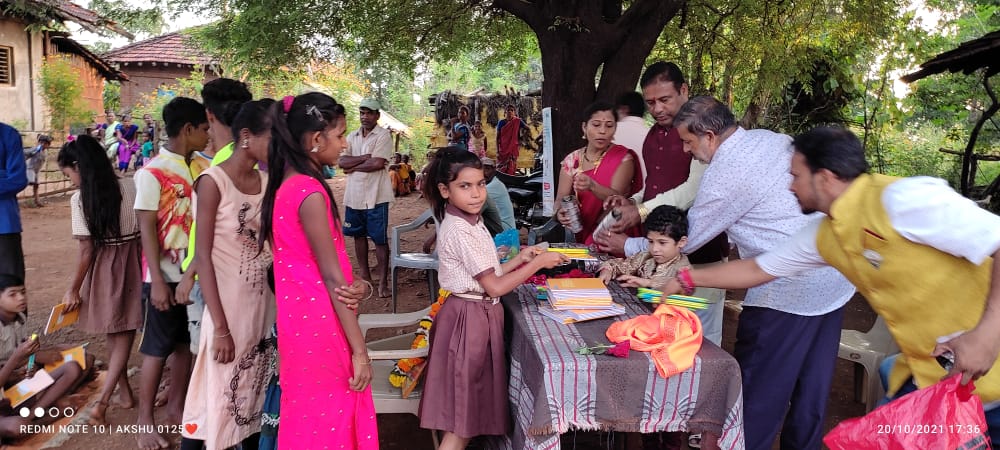 Educational Materials Support for Village Students in Palghar